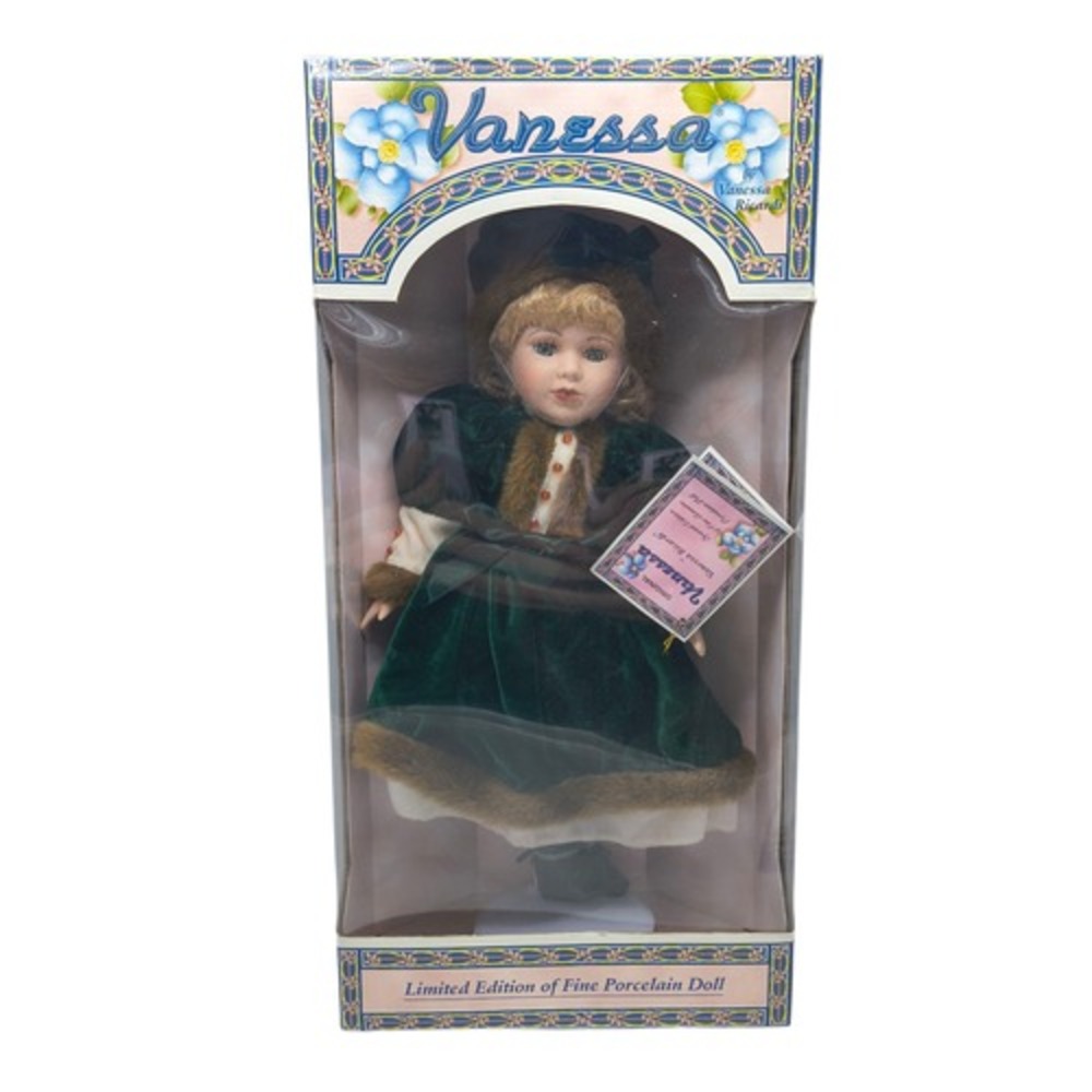 1997 Vanessa Ricardi Limited Special Ed. Porcelain 16" Vanessa Doll Green Velvet